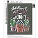 TWBB 5D DIY Diamond Painting Kit for Adult Full Drill Diamond Painting Sets,Blackboard Newspaper Style,10 x 12 inch (Cactus Pattern)
