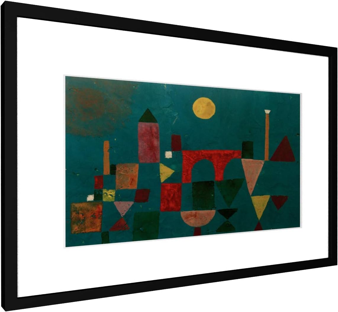 Paul Klee Die Rote Brücke weewado Paul Klee - Rote Brücke - 1928 60x40 cm Bild mit Rahmen