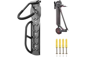 AceTaken Eletric Scooter Rack Wall Mount,Scooter Hangers for Indoor,Garage,Shed, Vertical Hook Holder for Bike,Electric Scooter,Kid Scooter, Heavy Duty Holds Up to 60 lbs