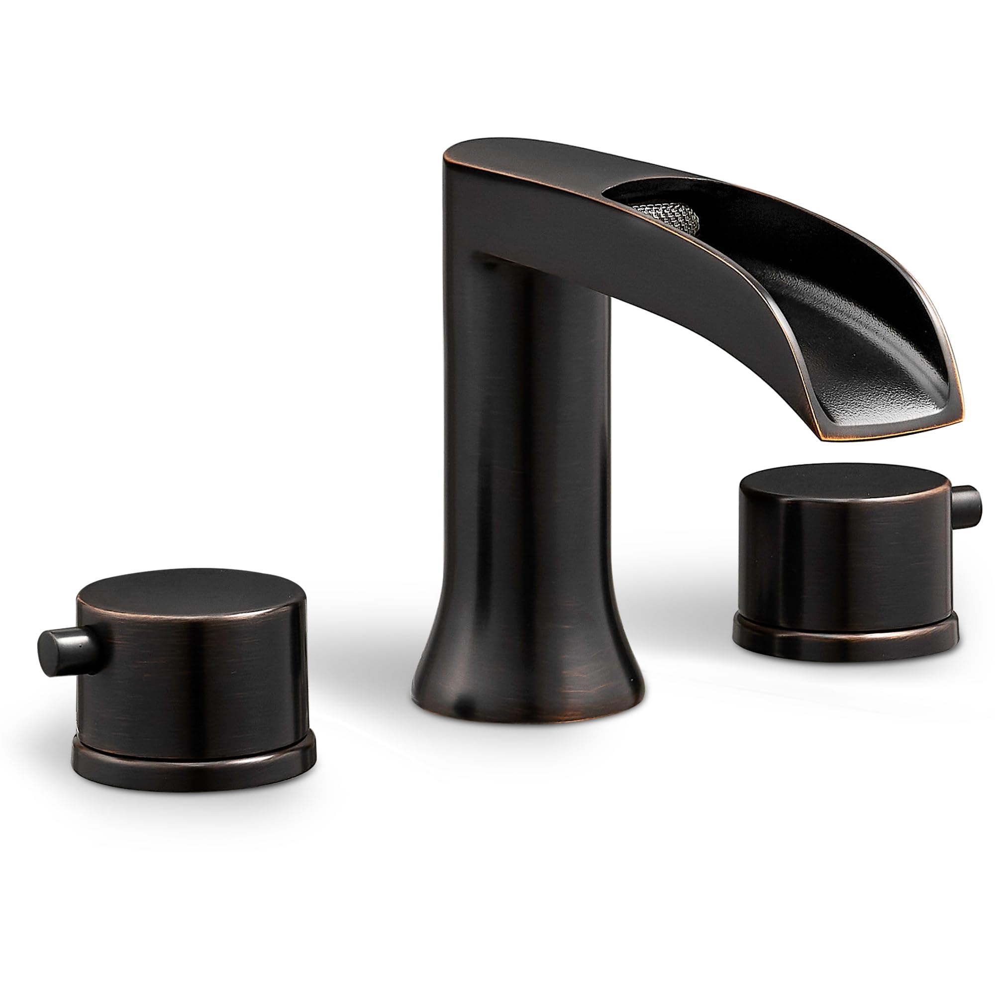 HEYMYTAP Oil Rubbed Bronze Bathtub Faucet Set, Waterfall Roman Tub ...