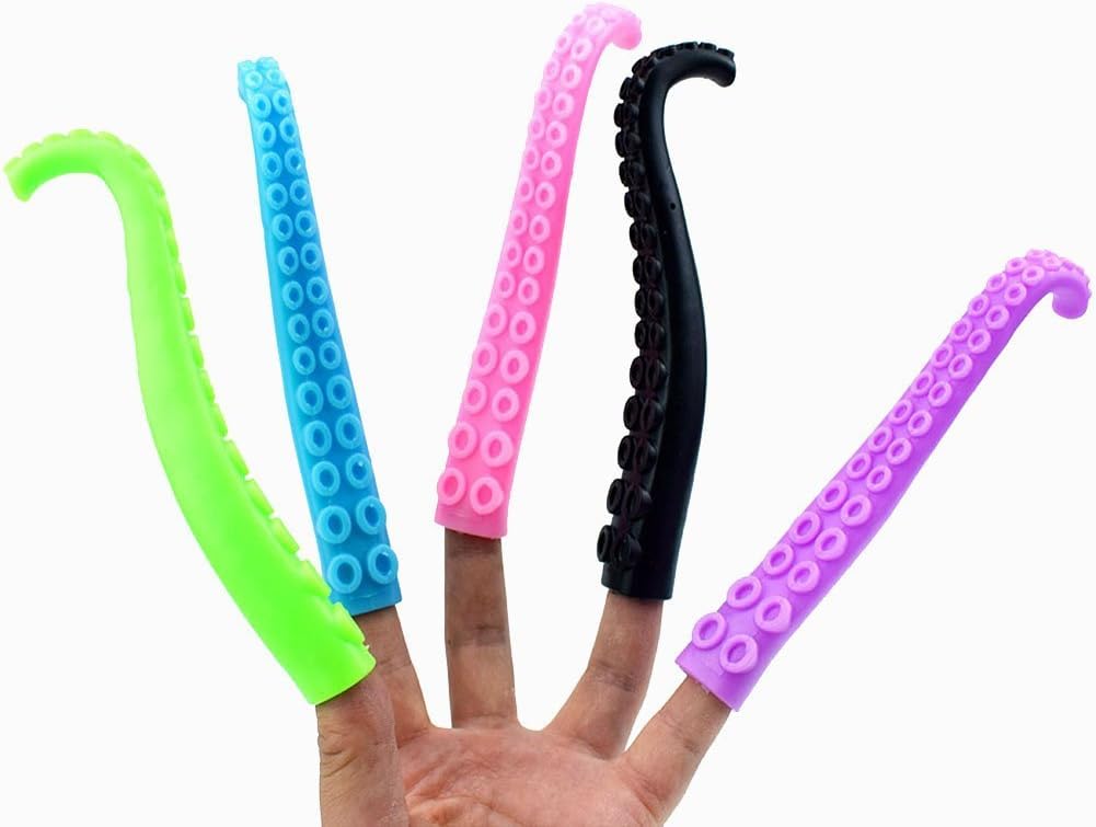 octopus tentacle finger puppet