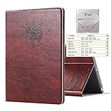 iPad 2 3 4 Vintage Brown BOOK Type Leather Case Flip Cover, Miniko(TM) Modern Slim Book Style Case for iPad 2 3 4 Premium PU Leather Smart Case Auto Sleep Wake Slim Fit Multi Angle Stand