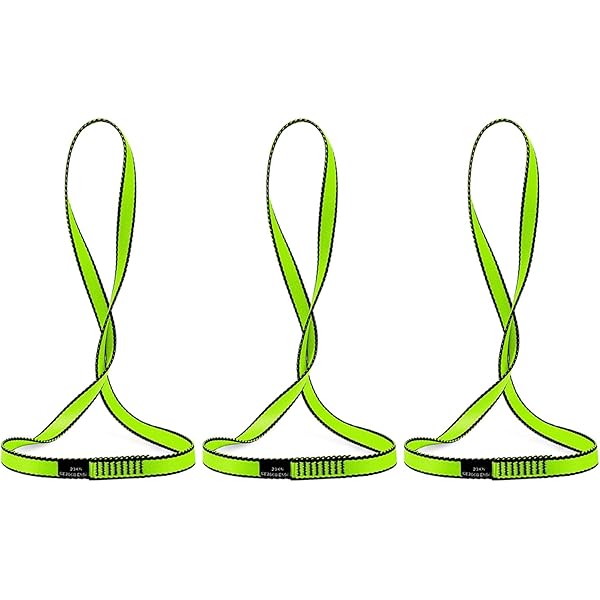Lot De 2 Sangles D’escalade En Nylon 60 Cm – Multi-usages, Camping, Randonnée, Alpinisme