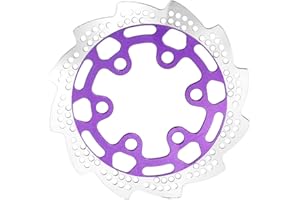 XSYGO Aluminum Rear Brake Rotor for LOSI 1/4 Promoto-MX Motorcycle RTR Upgrade Parts Rear Brake Disk (Replace Part LOS362010) (Purple)