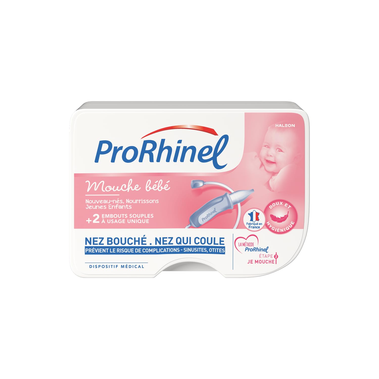 Prorhinel Ergonomic Baby Fly, Safe and hygienic, Reduces The Risk of sinusitis and Ear infections, Made in France