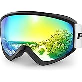 findway Kids Ski Goggles, Kids Snow Snowboard Goggles for Boys Girls Youth OTG