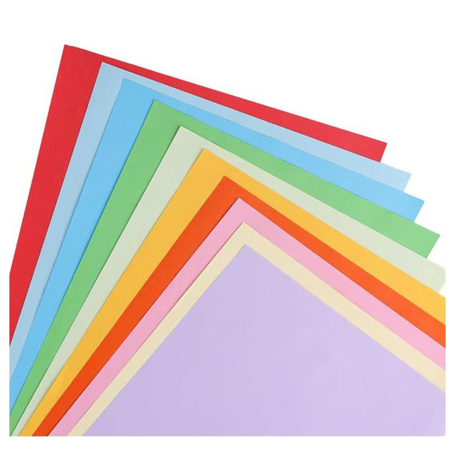 Photo 1 of 10 Colors Copy Print Paper 8.5X11 Inches,100 Sheets Rainbow A4 Printer Paper 70GSM Colored Origami Paper for Cutting DIY Kids Art Craft