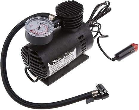 Amazon ノーブランド品 ポータブル ミニ タイヤインフレータ エアーコンプレッサー Dc 12v 車のポンプ エアコンプレッサー