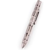 Hamans Titanium Bolt Action Pen Retractable 5.43&ldquo; with Pocket Clip Ballpoint Pen Come with 2 Refills Heavy Duty Compatible with Parker Refill