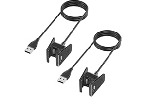 Oumida Charger for Fitbit Charge 2 Replacement USB Charging Cable (2 Pack) 3.3ft Durable Portable Charging Dock Cord for Fitbit Charge 2 Accessories