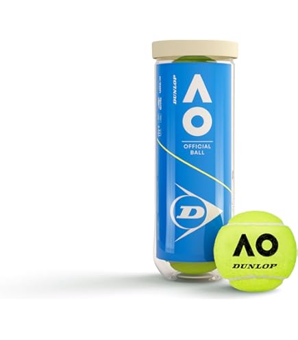 Dunlop Tennis Ball Australian Open - for Clay, Hard Court and