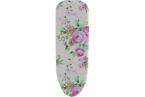 Yqqhrbm Floral Patterned Padded Cover for Standard Size Iron Table, XL
