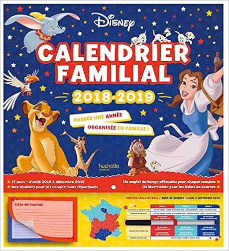 Calendrier Familial Disney 2023 2024 Amazon.fr - Disney Classiques - Calendrier Familial - Une Année Organisée -  Disney - Livres