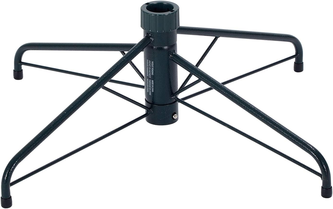 Tree Stands - Home Heritage 26 Inch Wide Durable Artificial Christmas Tree Folding Metal Base Stand for 1-1.5 Inch Diameter Tree Poles, Green