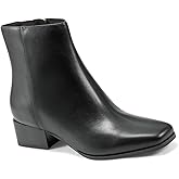 Easy Spirit Womens Sidney Zipper Leather Booties