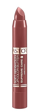 Astor Soft Sensation Lipcolor Butter Supreme Care, 049 Barista, pflegender Lippenstift, 1er Pack (1 x 5 g)