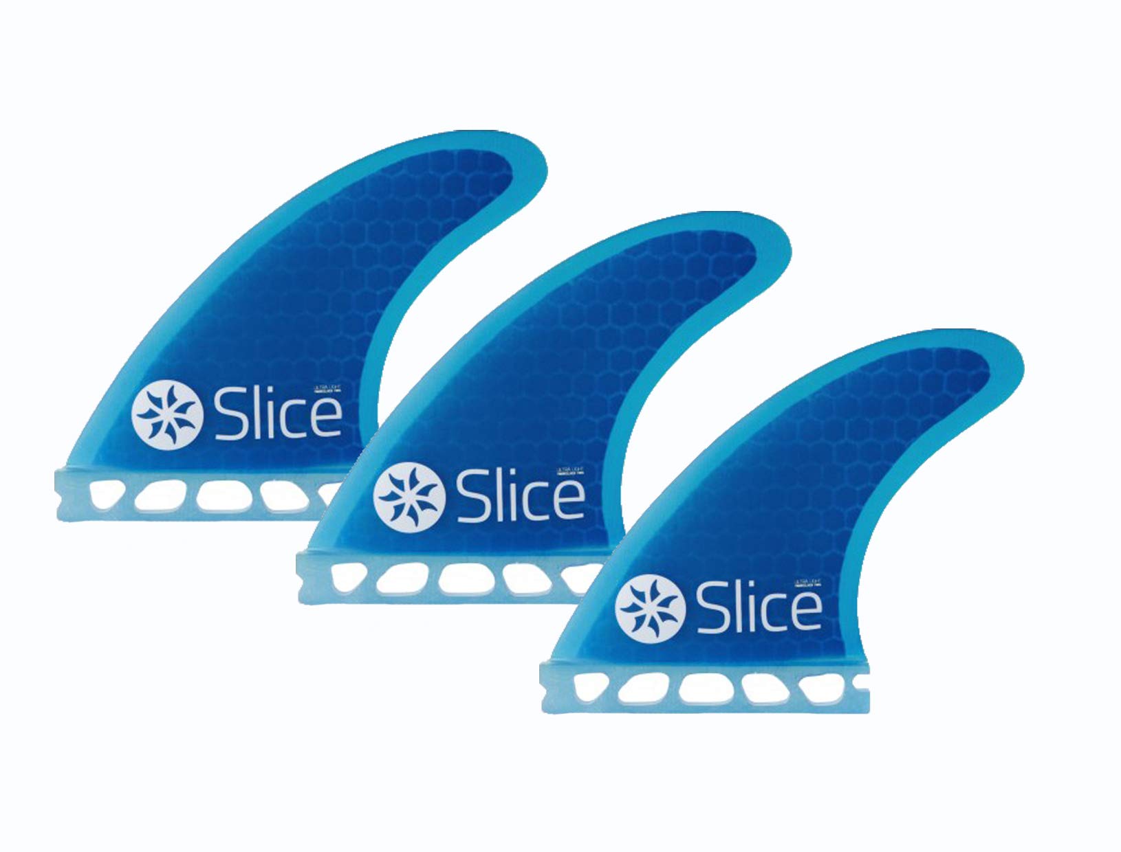 Northcore Slice Futures Ultra Light Hex Core S5 - Blue - The Slice S5 Futures fin is based upon the Futures F4 series - Three fin set