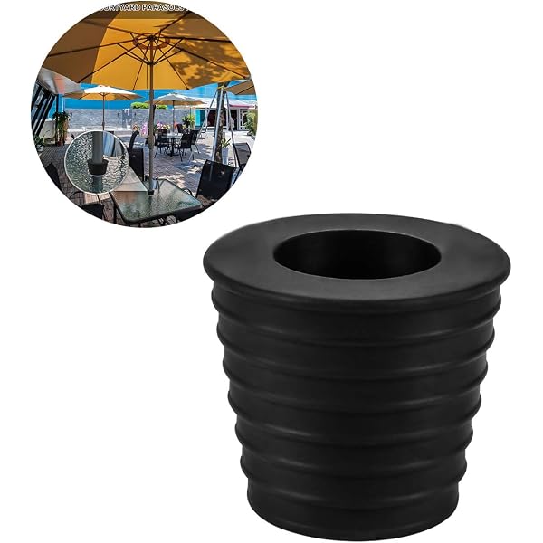 Amazon Com Umbrella Cone Wedge For Patio Table Hole Opening Or Parasol Base Stand 1 9 To 2 7 Inch Umbrella Pole Diameter 1 1 2 Inch Black Garden Outdoor