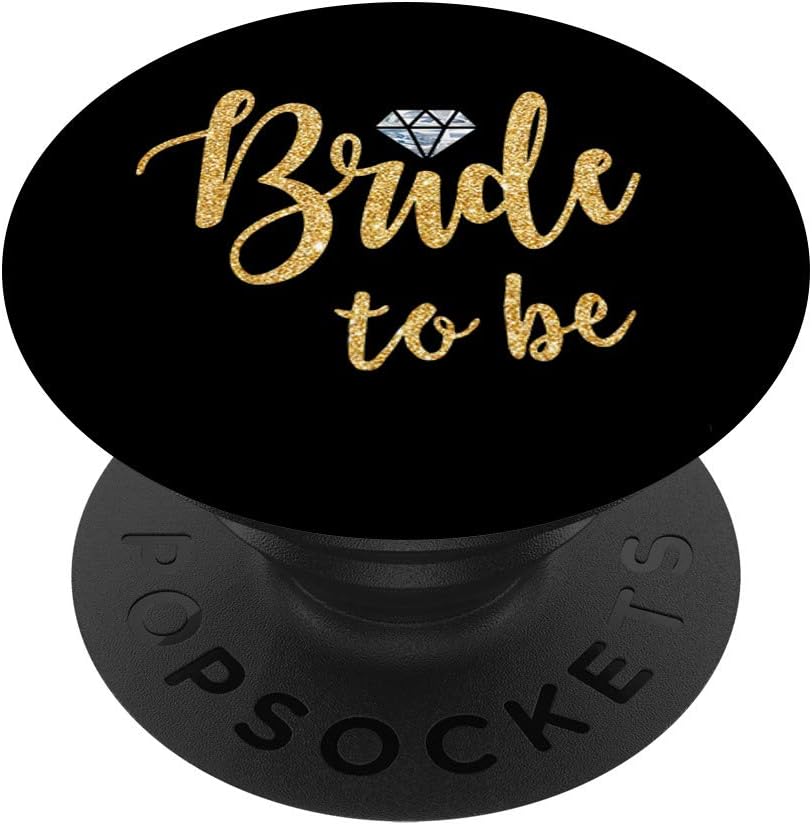 Bride To Be Engagement Gift Wedding Bridal Party Favor Zx PopSockets PopGrip: Swappable Grip for Phones & Tablets