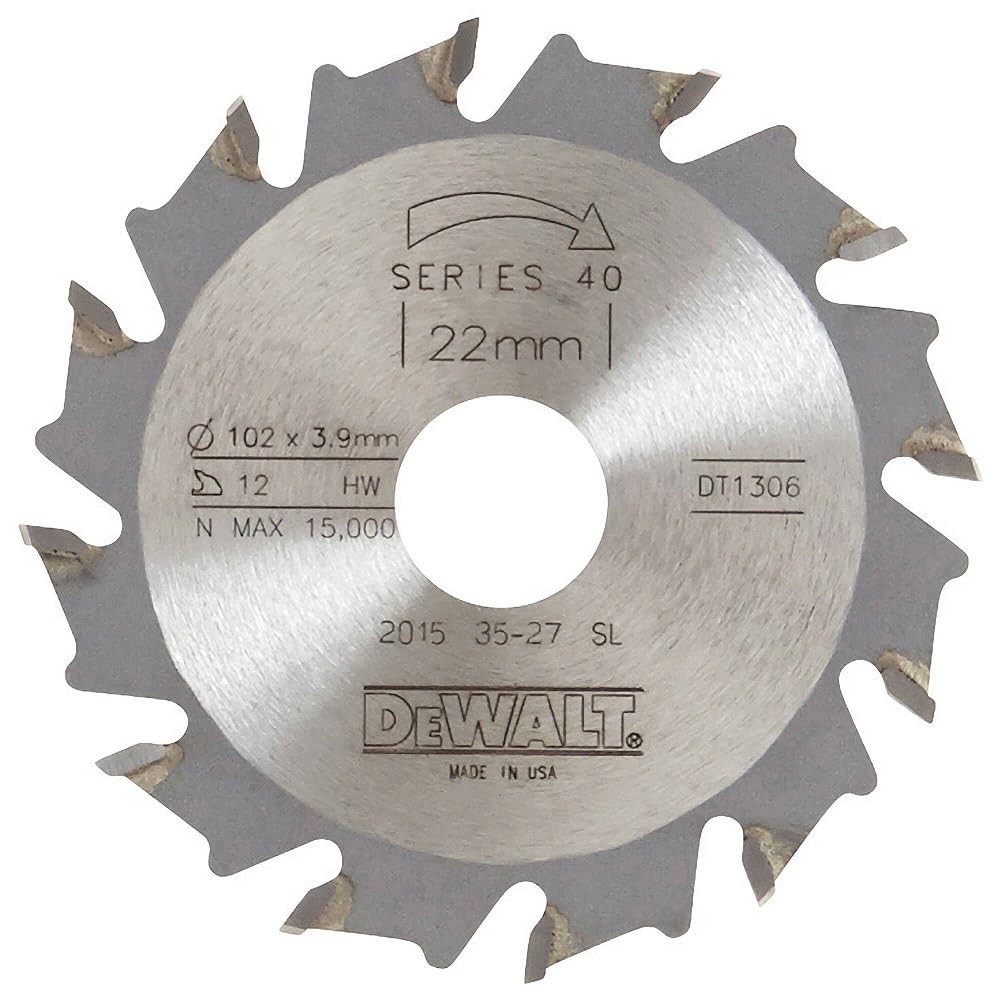 Dewalt DT1306-QZ 102 x 22 x 12mm Extreme Biscuit Jointer Blade Tooth