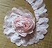 5 Yard Pleated Chiffon Eyelet Lace Edge Gathered Mesh Trim Ribbon 1-1/2