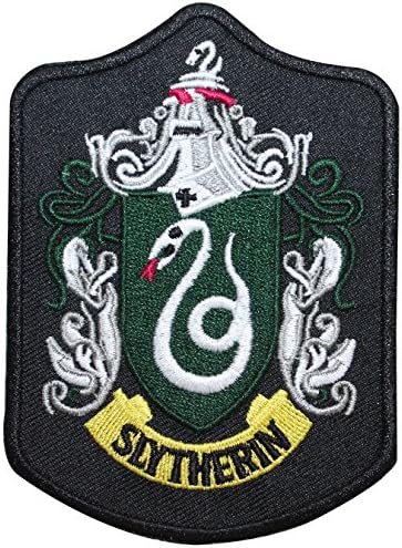 Larger Slytherin Hogwarts' House Shield Harry Potter Iron On Applique Patch