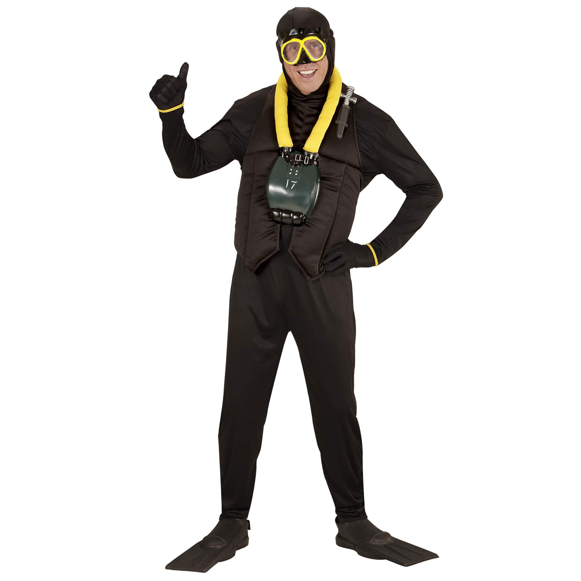 Widmann wdm74612 ? Diver Costume, Black, Medium