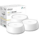 TP-Link Deco BE23 Dual-Band BE3600 WiFi 7 Mesh Wi-Fi System | 4-Stream 3.6 Gbps, 160 Mhz | Covers up to 6,500 Sq.Ft | 2× 2.5G