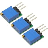 3Pcs 0.8Hz-60Hz Adjustable Signal Generator TP354 NE555 Module Square Wave Pulse Generator Oscillator Output Signal Source (0.8Hz-60Hz)