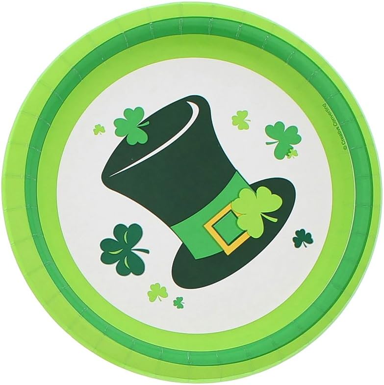 Irish Party Round Plates Set (40 Count)