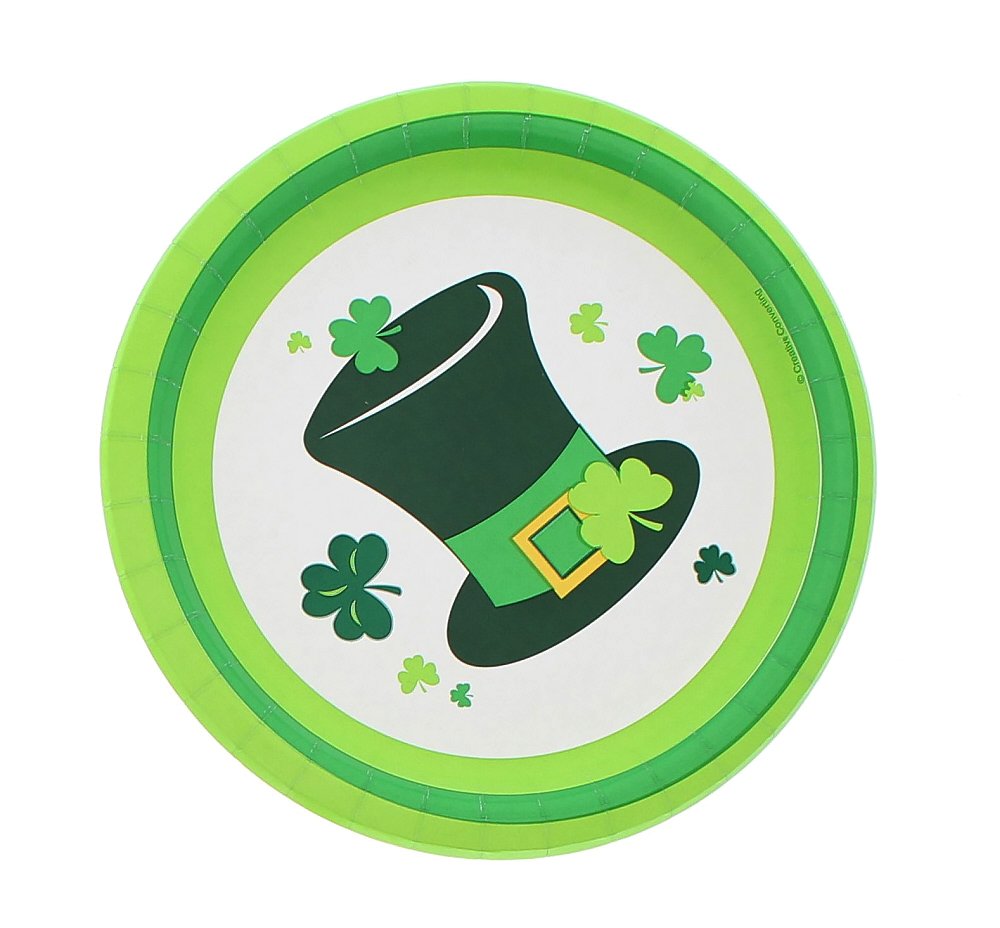 Irish Party Round Plates Set (40 Count)