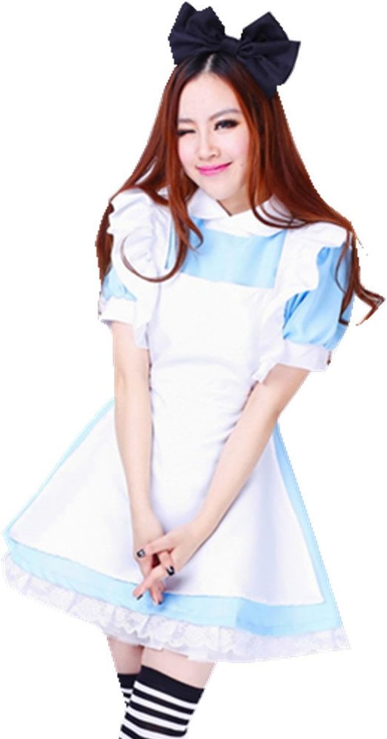 Blue Maid Dress Lolita Maid Cosplay Costume