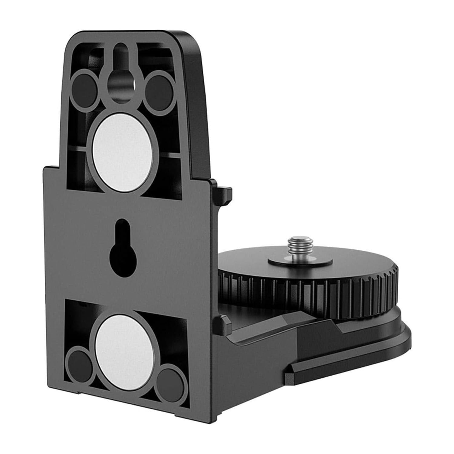 Ragyzity Multifunctional Magnetic Laser Level Bracket - L-Shape Wall Mount Adapter With 5/8inch 1/4inch Fitting and 360 Degree Fine-Tuning Rotation
