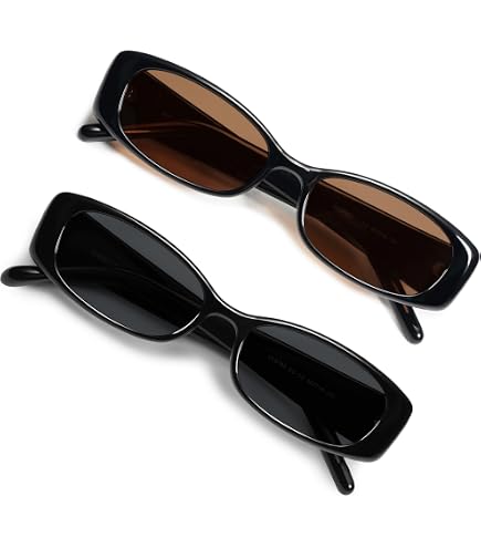 Amazon.com: Fake Sun Retro Rectangle Polarized Sunglasses 