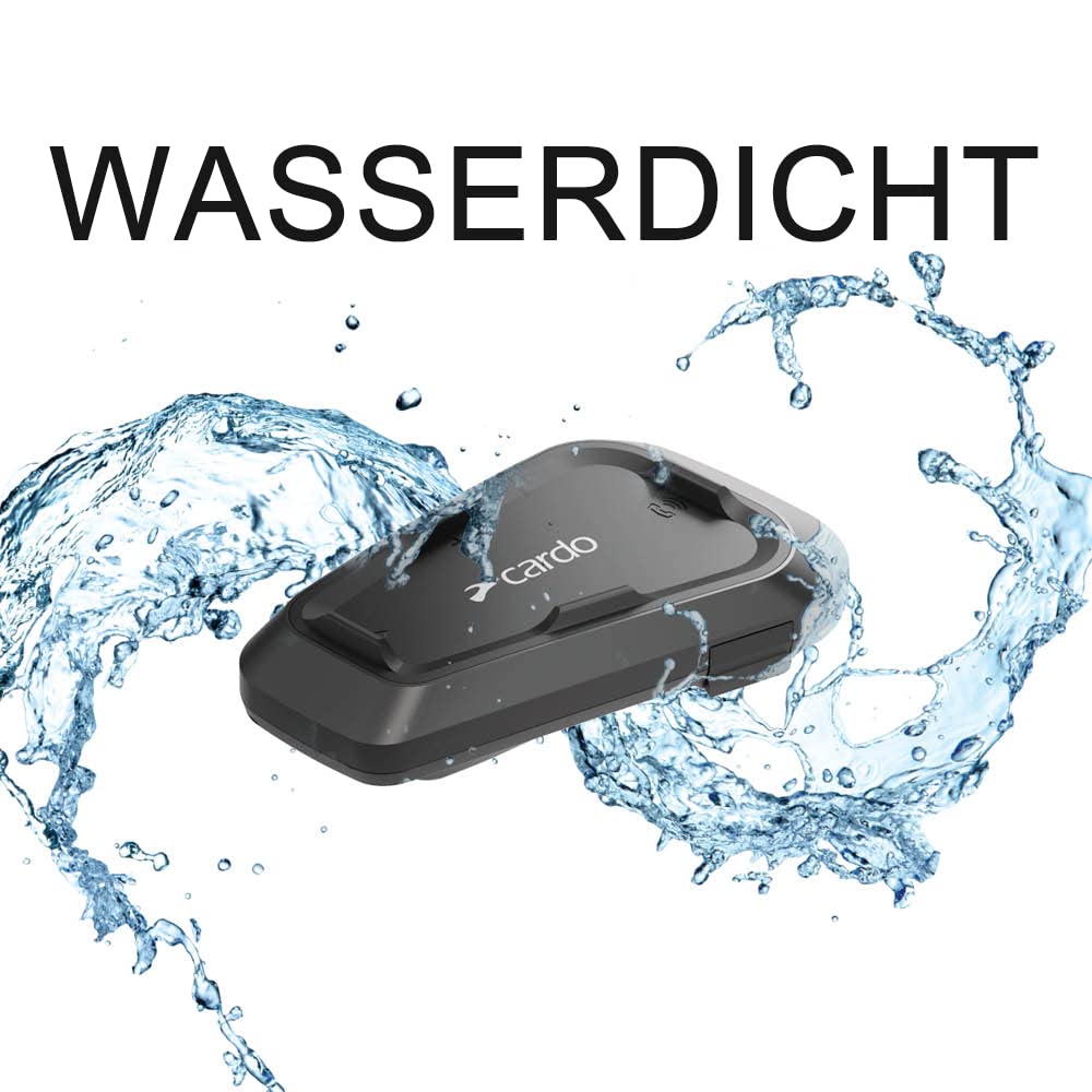 Cardo Motorrad-Gegensprechanlagen-Kit Bluetooth Spirit Duo Schwarz Zweierpackung 3