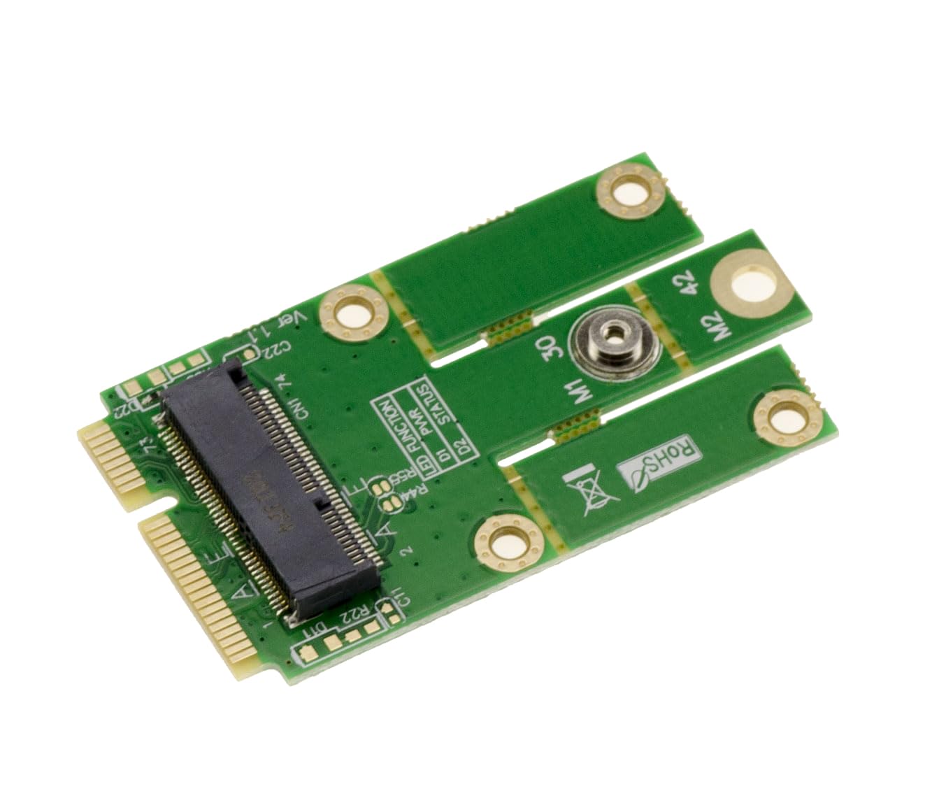 KALEA-INFORMATIQUE M2 to MiniPCIe adapter for WIFI or Bluetooth card, Intel 7260NGW compatible