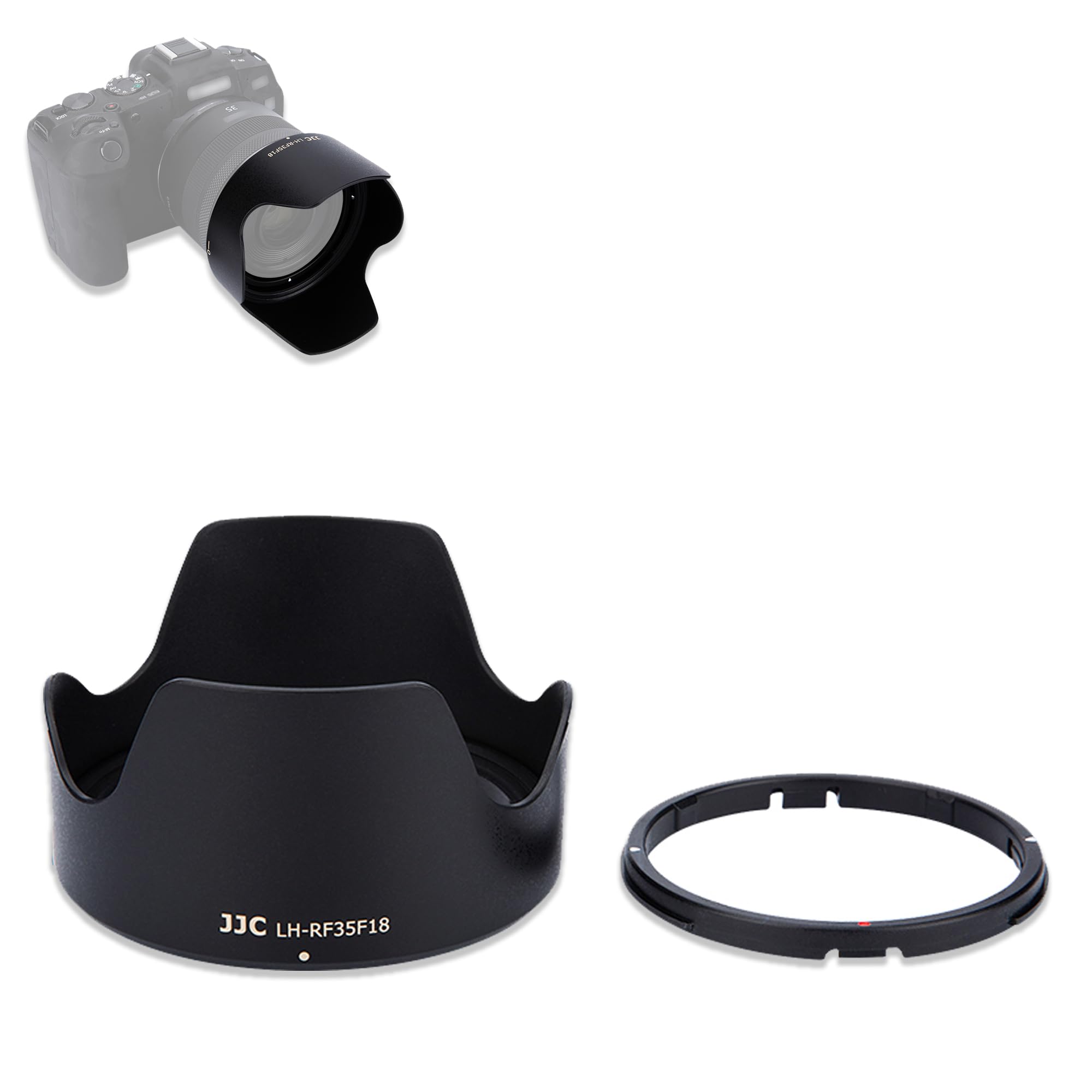 Photo 1 of RF 35mm Tulip Flower Lens Hood Shade Fit for Canon RF 35mm F1.8 Macro is STM Lens Replaces Canon EW-52 Hood on Canon EOS R6 R5 RP R Cameras