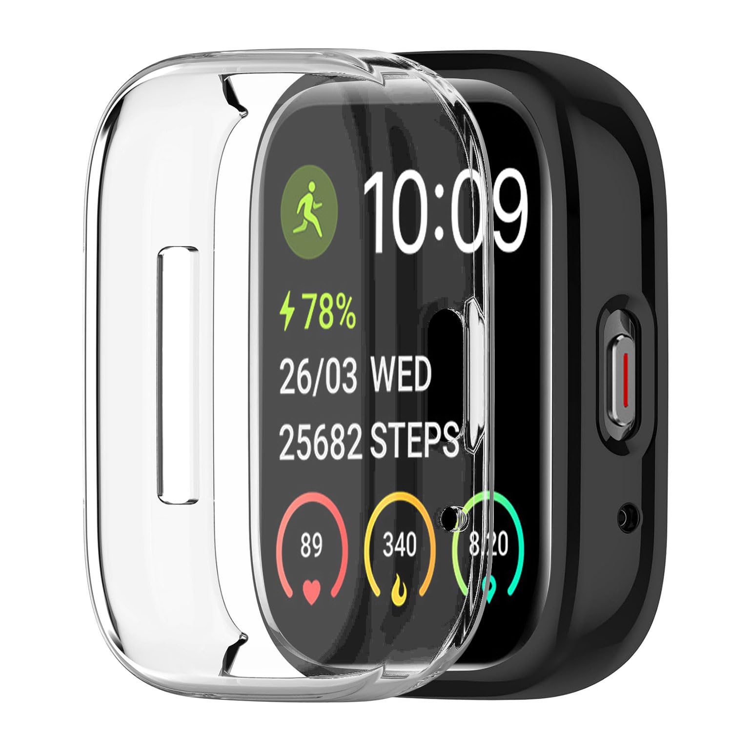 Photo 1 of [2 Pack] Screen Protector Compatible with ID208 Plus (Quican/Tensky/ENOMIR/Veryfit/Fitpolo) Case, Soft TPU All-Around Protective Screen Full Cover Bumper Compatible for RUIMEN D1 Smart Watch