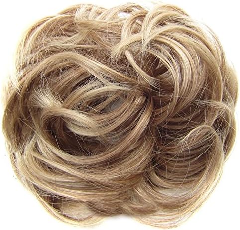 Flybuild® Messy Hair Scrunchies Hair Bun Extensions Curly Wavy Hair Pieces For Women Updo Ponytail Hair Extensions Hair Donut Hair Chignons Hair Accessories