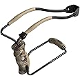 Barnett King Rat Slingshots, Black Widow Hunter Slingshot, Includes Double-X Tapered Speed Bands, Hotshot .38 Caliber Ammo, & Brushed Leather Pouch