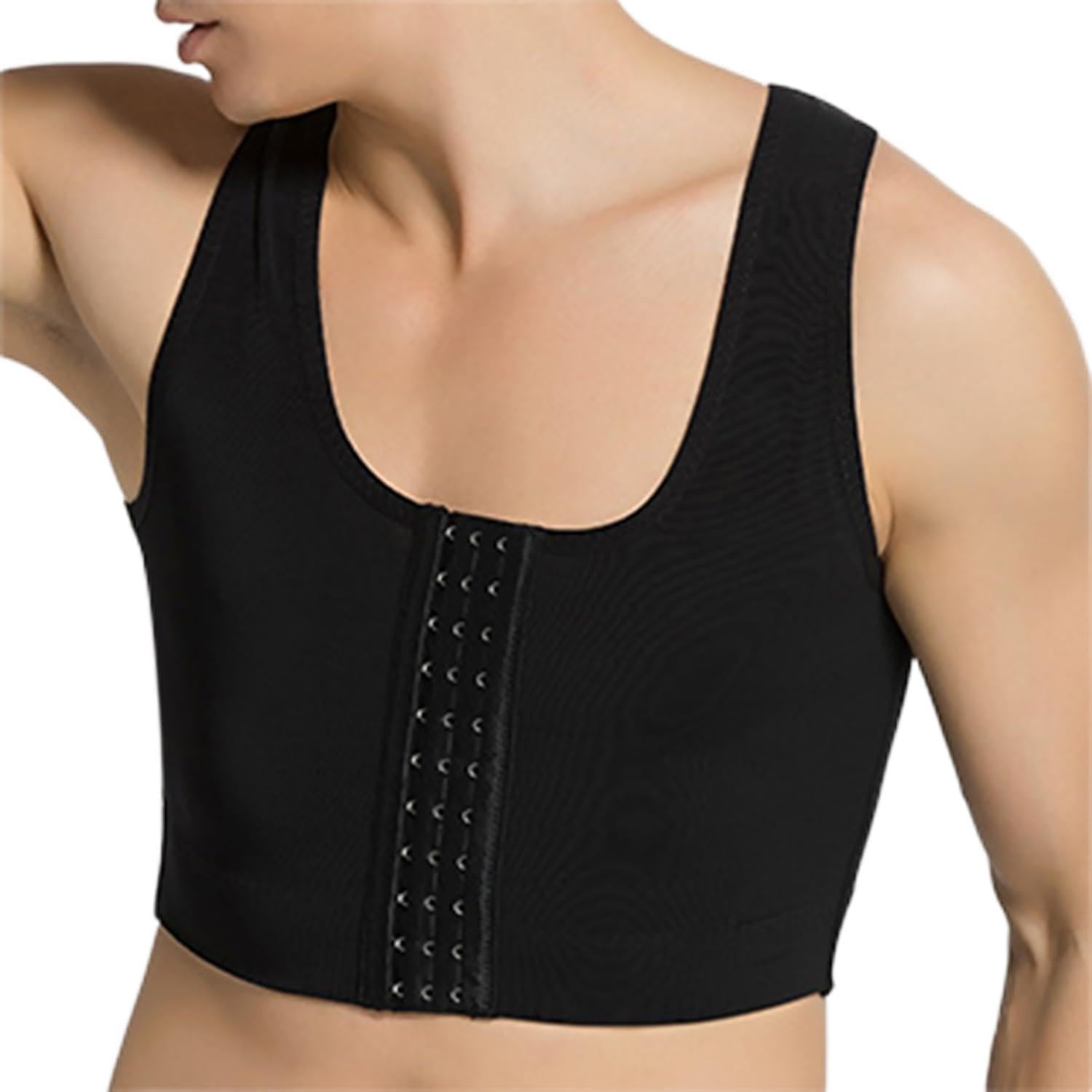 Photo 1 of Men Compression Vest for Post Surgery, Gynecomastia Chest Binder Compression Shapewear for Men Moisture-Wicking