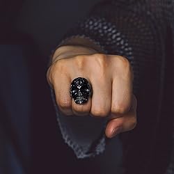 Bandmax Mens Skull Jewelry Gothic Punk Skull Rings