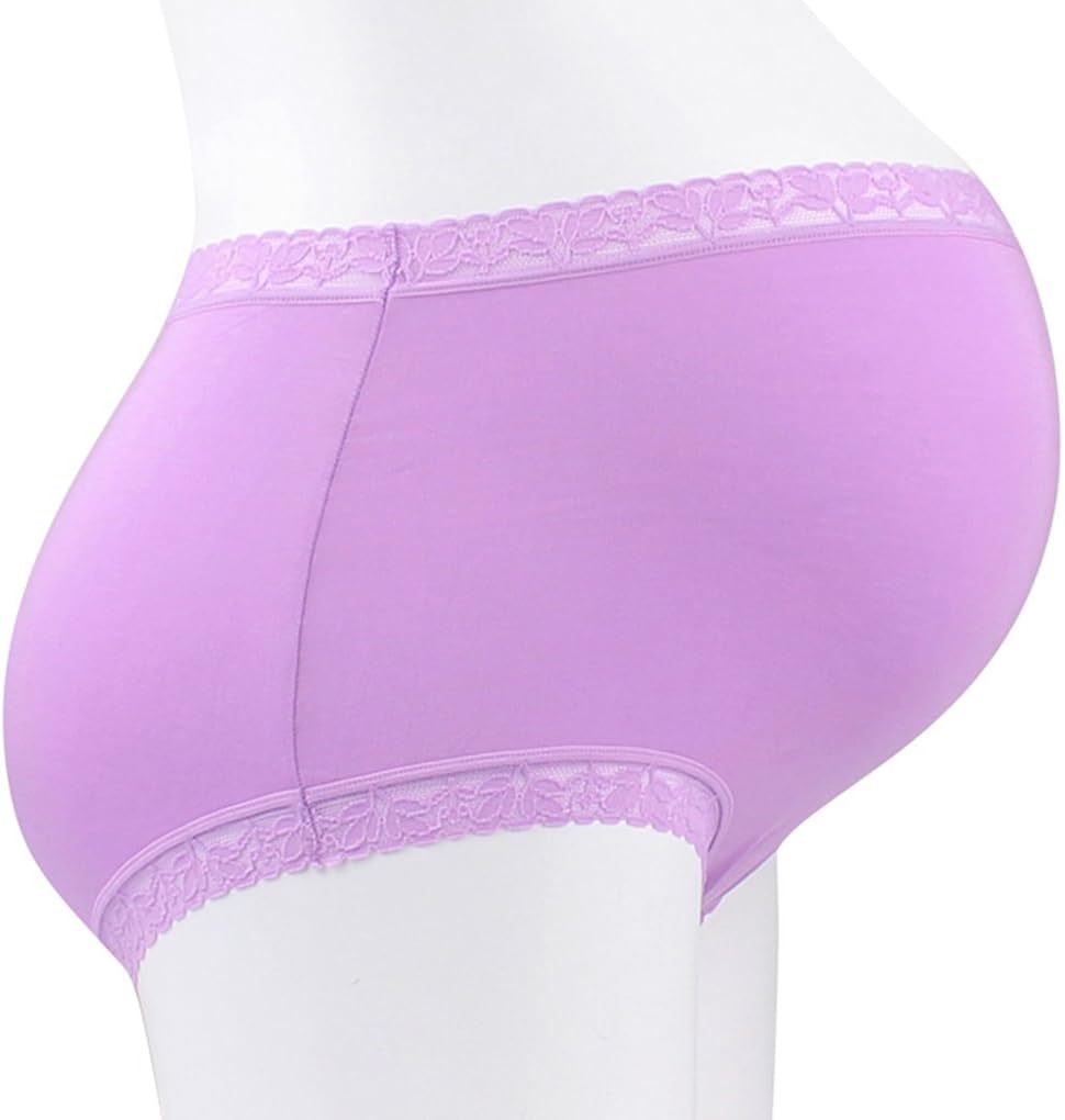 Vogue of Eden Women's Modal Maternity Brief Pregnant Underwear Panties Purple(3pcs) Amazon.es