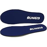 Run 619 Zero Drop Shoe Insoles, Traditional Shape, Foot Forming, Regular Width - 3mm Thickness, Firm, Flat Shoe Inserts - Men's 12-12.5