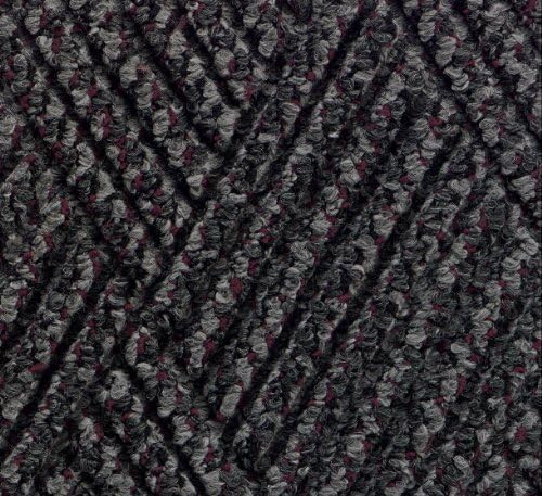 Andersen 296 Waterhog DiamondCord Polypropylene Fiber Interior/Scraper Wiper Floor Mat, SBR Rubber Backing, 3' Length x 2' Width, 3/8" Thick, Grey Cord by The Andersen Company