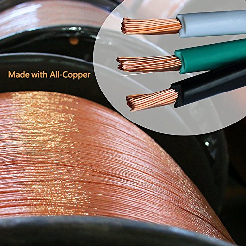 Epicord 16/3 Outdoor Extension Cord 3 Conductor Heavy Duty for Indoor and Outdoor (10 Feet) Black - EP6-07166-25 - Thumbnail 7