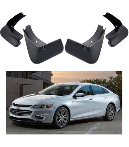 Motoforti Mud Flaps For Chevy Malibu XL 2016-2019 – Splash Guards With Mounting Hardware