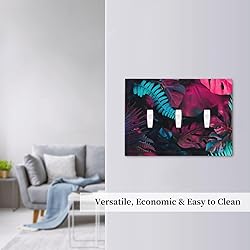 Wpshijia Light Switch Cover Tropical Banana Leaves