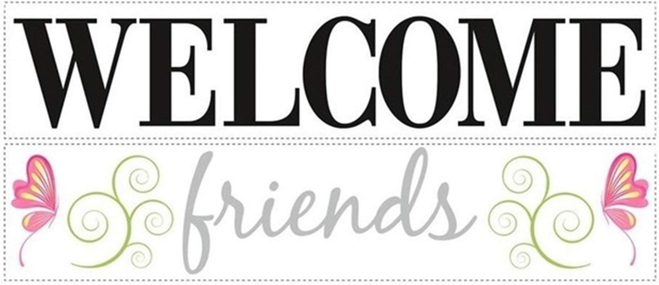 Bible Verses Wall Stickers Welcome Friends for Entryway Living Room