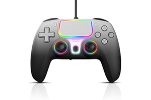 NBCP for PlayStation 5 Wired Game Controller,Compatible With PS5, PS4,PC and Steam Gamepads,Dual Vibration and Hall Effect Tr